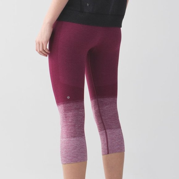 lululemon athletica Pants - [Lululemon] Seamlessly Street Crop in Heathered Dashing Purple 6